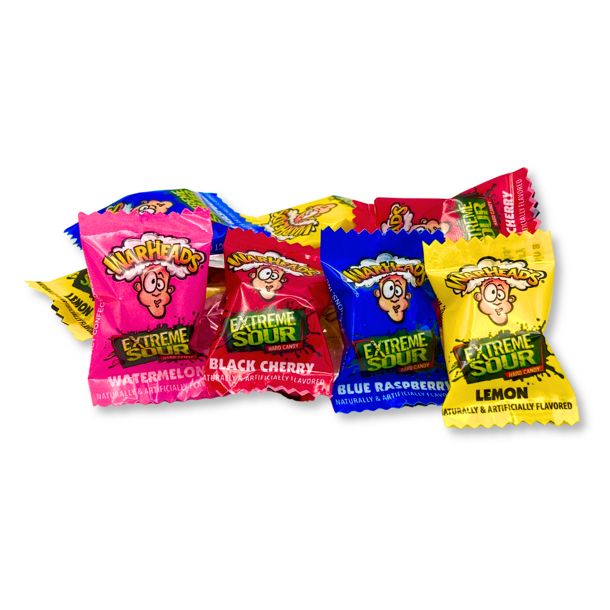 Warheads 5 Assorted Fruit Flavors Sour Candy